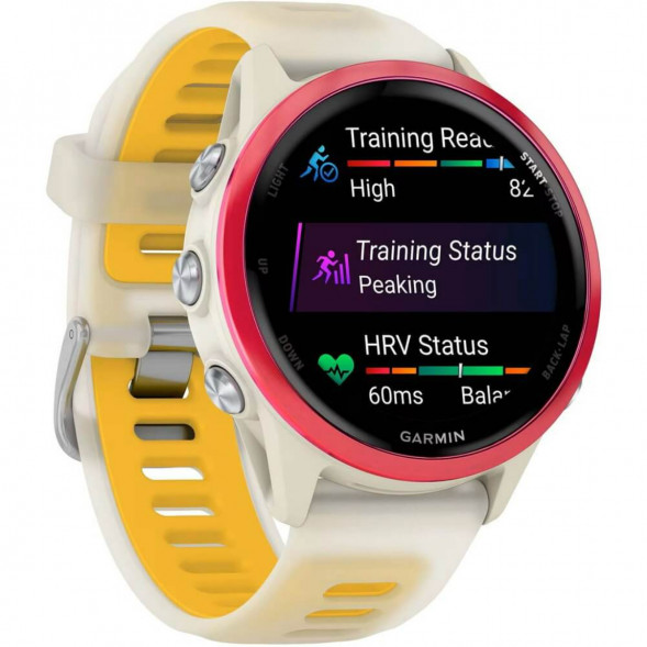 Умные часы Garmin Forerunner 570 42 мм Raspberry Aluminium/Translucent Bone/Mango 010-02970-02 в Хабаровске