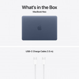 Ноутбук Apple MacBook Neo MHFF4 (A18 Pro 5-Core GPU, 8/256GB), Синий/Indigo