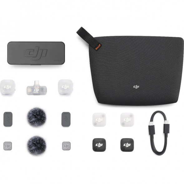 Микрофон DJI Mic Mini 2 (2 TX + 1 Mobile RX + Charging Case)