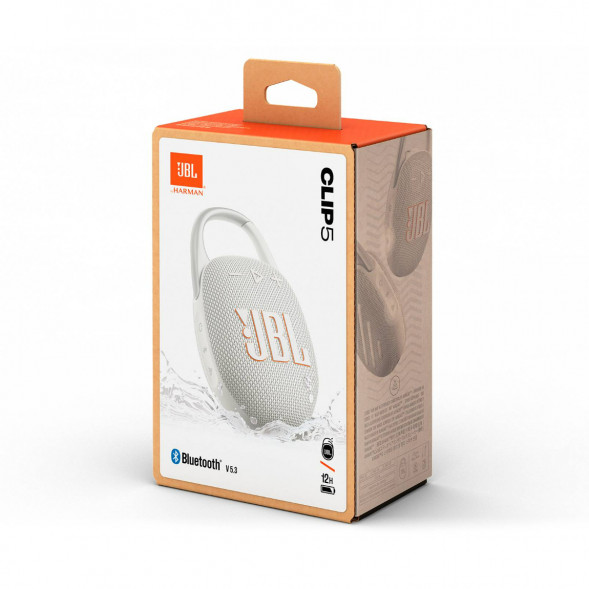 Портативная колонка JBL Clip 5, White в Москве