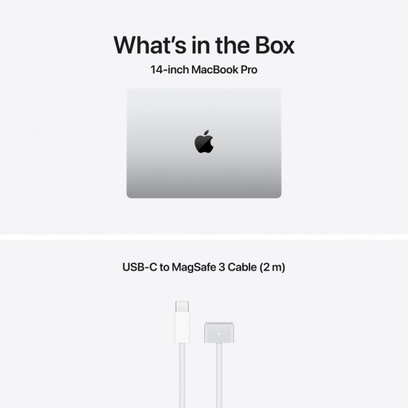 Ноутбук Apple MacBook Pro 14 2026 MGDQ4 (M5 Max 32-Core GPU, 36GB/2TB), Серебристый/Silver