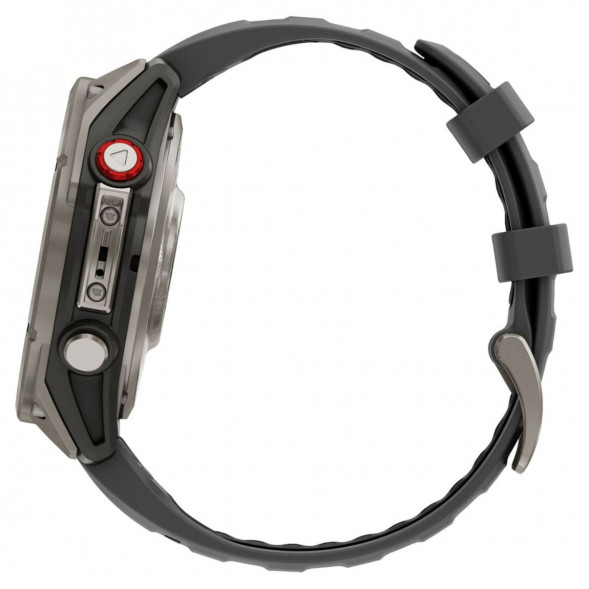 Умные часы Garmin Fenix 8 PRO, 47 мм, AMOLED, Sapphire, Titanium with Graphite/Black Silicone Band 010-03198-10