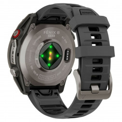Умные часы Garmin Fenix 8 PRO, 47 мм, AMOLED, Sapphire, Titanium with Graphite/Black Silicone Band 010-03198-10