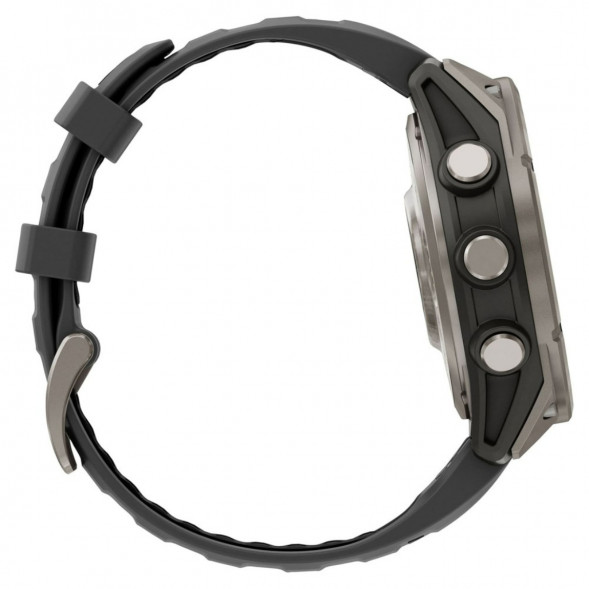 Умные часы Garmin Fenix 8 PRO, 47 мм, AMOLED, Sapphire, Titanium with Graphite/Black Silicone Band 010-03198-10