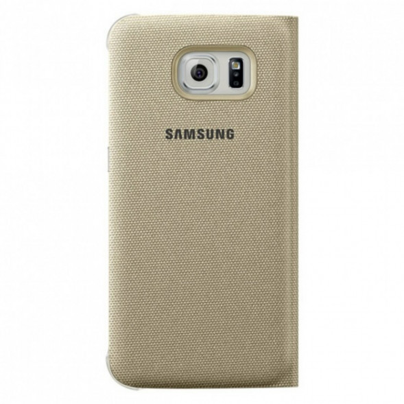 Чехол для Samsung Galaxy S6 S-View Cover (EF-CG920BFE), Gold