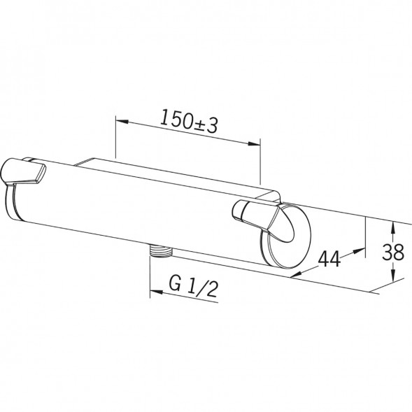 Термостатический смеситель для душа Oras Optima (7160), хром в Кемерово