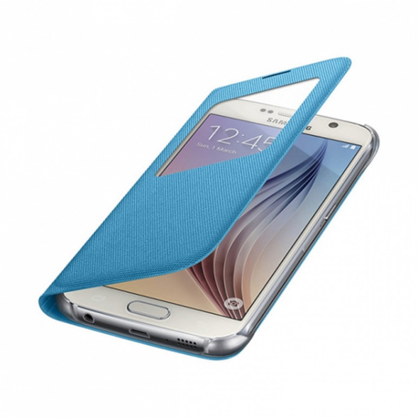 Чехол для Samsung Galaxy S6 S-View Cover (EF-CG920BLE), Blue