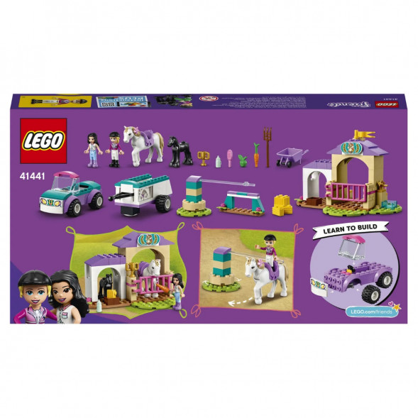 Конструктор LEGO Friends 41441 Тренировка лошади и прицеп для перевозки