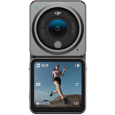 Экшн-камера DJI Action 2 Dual-Screen Combo, 12МП, 4096x3072, 580 мА·ч, серый