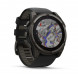Умные часы Garmin Fenix 8, 51 мм, Solar, Sapphire Carbon Gray DLC Titanium with Black/Pebble Gray Silicone 010-02907-10