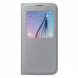 Чехол для Samsung Galaxy S6 S-View Cover (EF-CG920BSE), Silver