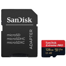 Карта памяти SanDisk Extreme Pro microSDXC Class 10 UHS Class 3 V30 A2 170MB/s 128GB + SD adapter