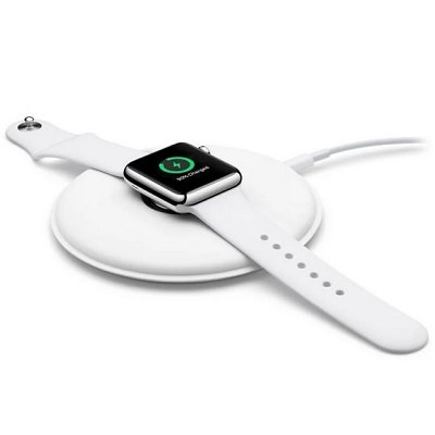 Беспроводная зарядка Apple с магнитным креплением для Apple Watch белый