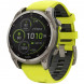 Умные часы Garmin Fenix 8, 51 мм, Solar, Sapphire Titanium with AMP Yellow/Graphite Silicone Band 010-02907-20
