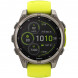 Умные часы Garmin Fenix 8, 51 мм, Solar, Sapphire Titanium with AMP Yellow/Graphite Silicone Band 010-02907-20