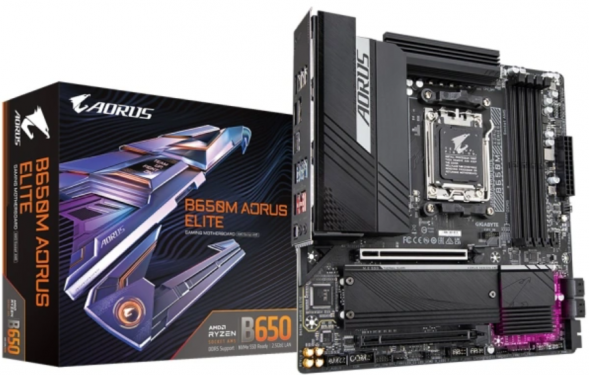 Материнская плата GIGABYTE B650M AORUS ELITE mATX в Смоленске