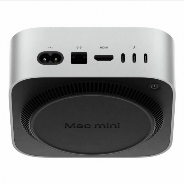 Компьютер Apple Mac mini M4 2024 (MU9D3) (10 Core GPU, 16ГБ, 256ГБ SSD, Apple, macOS), серебристый