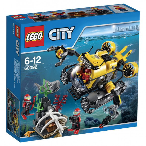 Конструктор LEGO City Deep Sea Explorers 60092 Глубоководная подводная лодка