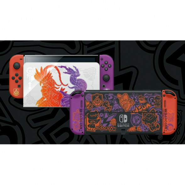 Игровая приставка Nintendo Switch OLED 64 ГБ, Pokemon Scarlet &amp;amp; Violet Edition