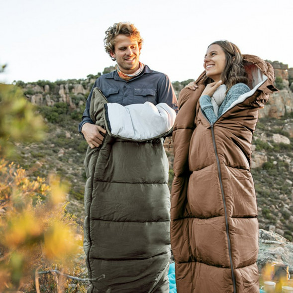 Спальный мешок NH20MSD07-U350S (Правый), темно-зеленый в Омск