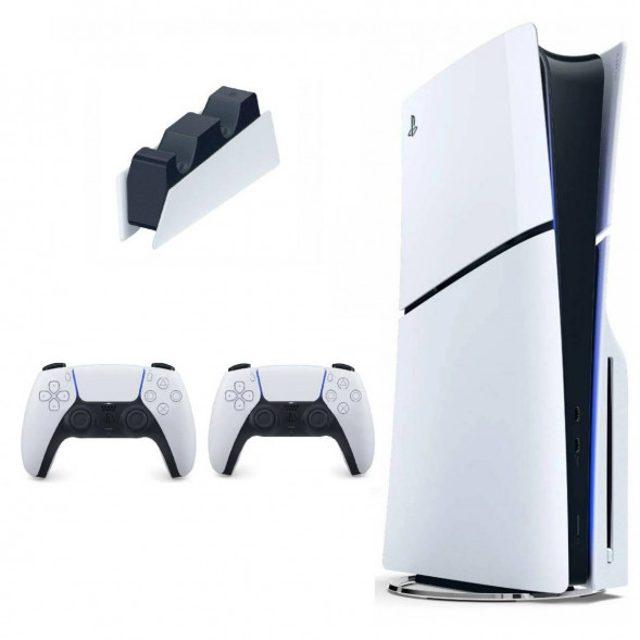 Комбо PlayStation 5 Slim с дисководом+геймпад+зарядка Dualsense в Ижевске