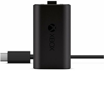Microsoft Аккумулятор с кабелем зарядки USB Type-C для геймпада Xbox Series S/Series X/One, черный