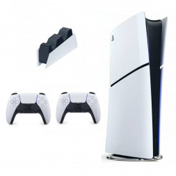 Комбо PlayStation 5 Slim Digital+геймпад+зарядка Dualsense