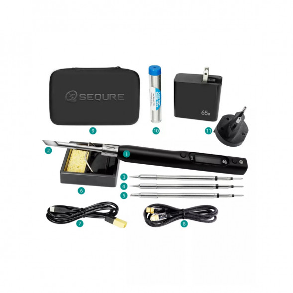 Портативный электрический USB паяльник SEQURE S99 (набор)