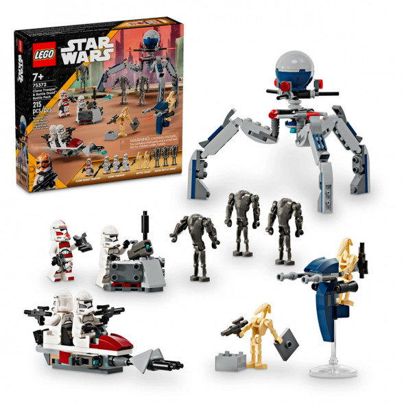 Конструктор LEGO Star Wars 75372 Боевой набор солдат-клонов и боевых дроидов в Москве
