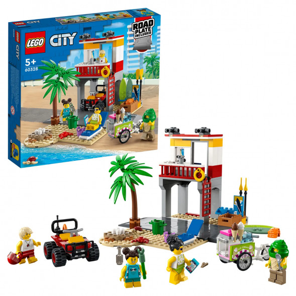 Конструктор LEGO City 60328 Пост спасателей на пляже