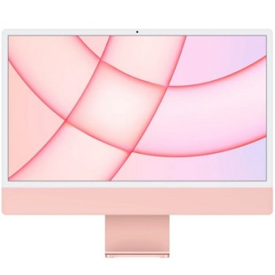 Моноблок Apple iMac 24&quot;, 7-core GPU, 2021 г. MJVA3RU/A Apple M1 8-Core CPU 7-Core GPU/8 ГБ/256 GB SSD/23.5&quot;/4480x2520/MacOS (Розовый)