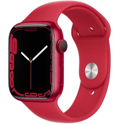 Умные часы Apple Watch Series 7 45mm Aluminium with Sport Band (PRODUCT)RED MKN93RU/A 