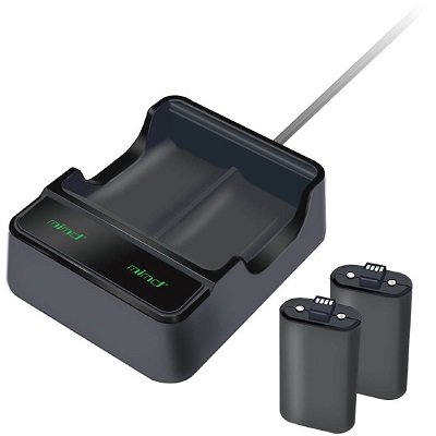 Зарядная станция для 2-x аккумуляторов + 2 аккумулятора для Microsoft Xbox Series X/S