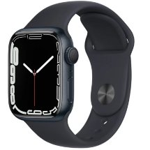 Умные часы Apple Watch Series 7 41mm Aluminium with Sport Band «тёмная ночь» MKMX3RU/A
