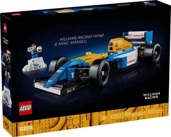 Конструктор LEGO Коллекционные наборы 10353 Williams Racing FW14B и Найджел Мэнселл в Чите