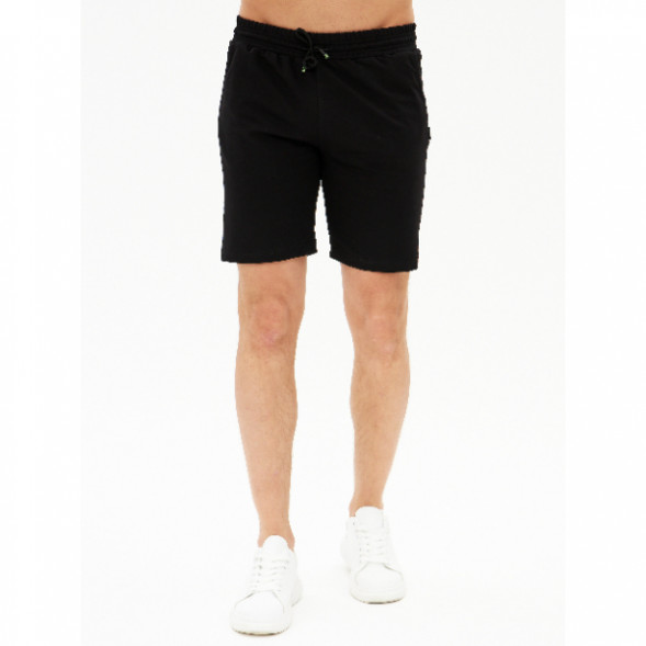 Шорты мужские трикотажные, черный, XL