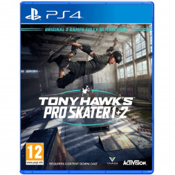 Игра Tony Hawk&#039;s Pro Skater 1 + 2 [PS4, английская версия]