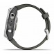 Умные часы Garmin Fenix 7s серебристый с графитовым силиконовым ремешком 010-02539-01