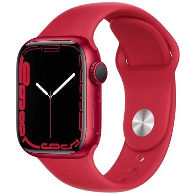Умные часы Apple Watch Series 7 41mm Aluminium with Sport Band (PRODUCT)RED MKN23RU/A