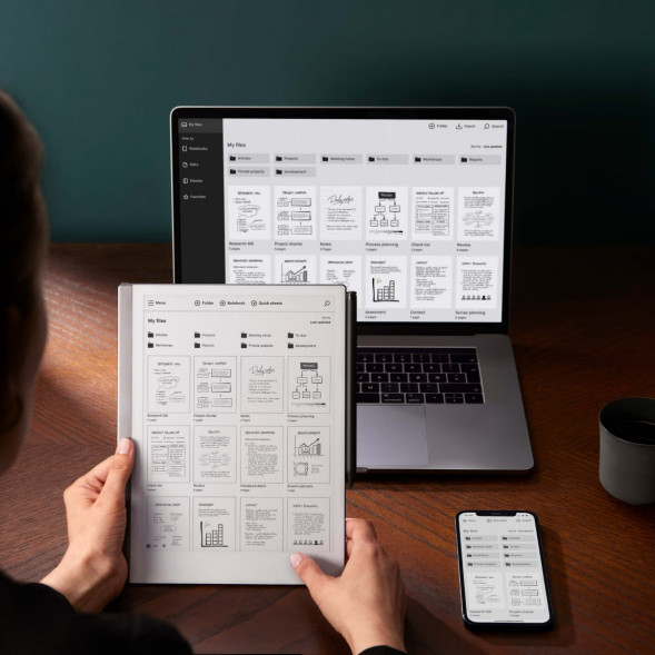 Графический планшет reMarkable 2 со стилусом Marker Plus и чехлом Book Folio черный (RM115)