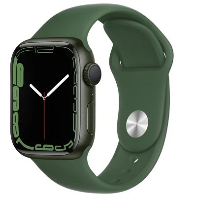 Умные часы Apple Watch Series 7 41mm Aluminium with Sport Band «зелёный клевер» MKN03RU/A 