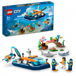 Конструктор LEGO City 60377 Исследовательская водолазная лодка