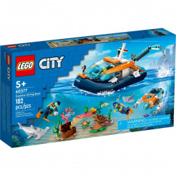 Конструктор LEGO City 60377 Исследовательская водолазная лодка
