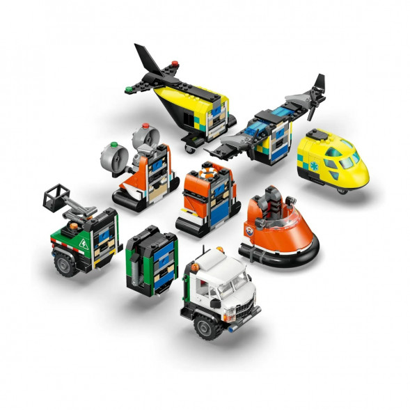 Конструктор LEGO City 60505 Самолет, сервисный грузовик и судно на воздушной подушке в Чите