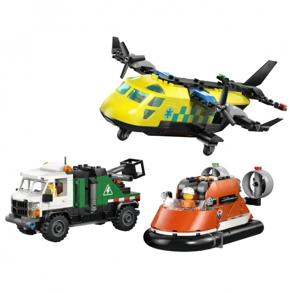 Конструктор LEGO City 60505 Самолет, сервисный грузовик и судно на воздушной подушке в Чите