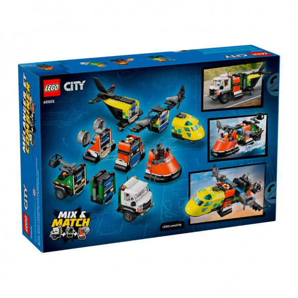 Конструктор LEGO City 60505 Самолет, сервисный грузовик и судно на воздушной подушке в Чите