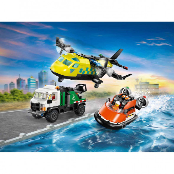 Конструктор LEGO City 60505 Самолет, сервисный грузовик и судно на воздушной подушке в Чите