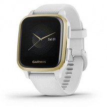 Умные часы Garmin Venu Sq, белый с золотистым алюминиевым безелем 010-02427-11