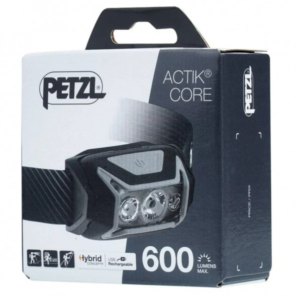 Налобный фонарь Petzl Actik Core E065AA00, 600 лм, серый