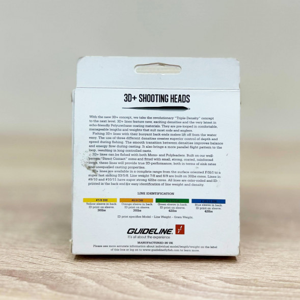 Рыболовная леска Guideline Power Taper 3D+ #37761 8/9 DH, Yellow в Ростове-на-Дону